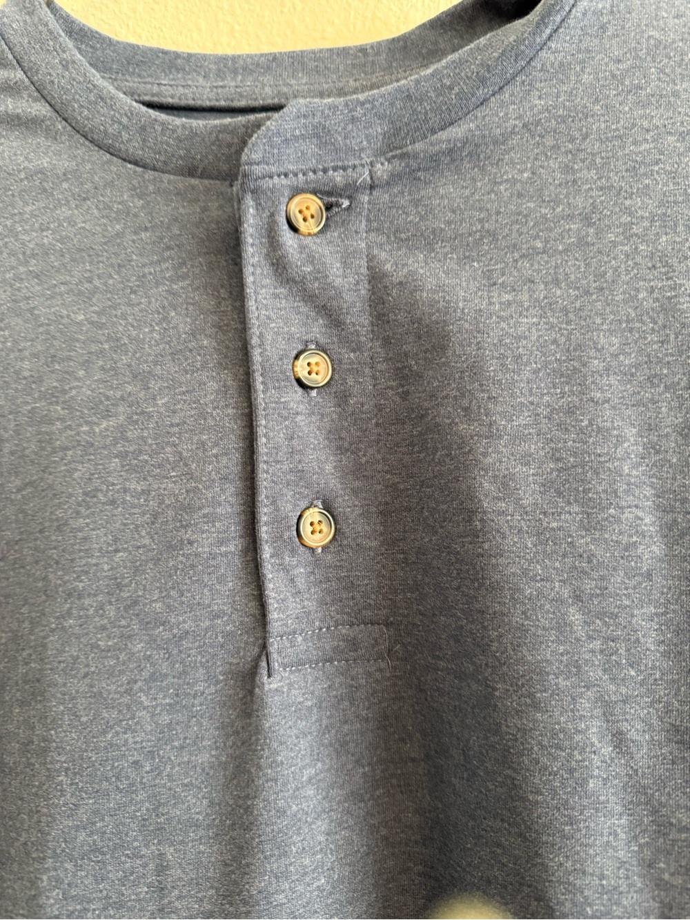 Saddlebred Henley Men's Long Sleeve Size Medium Cotton Blend Layering - Picture 2 of 8